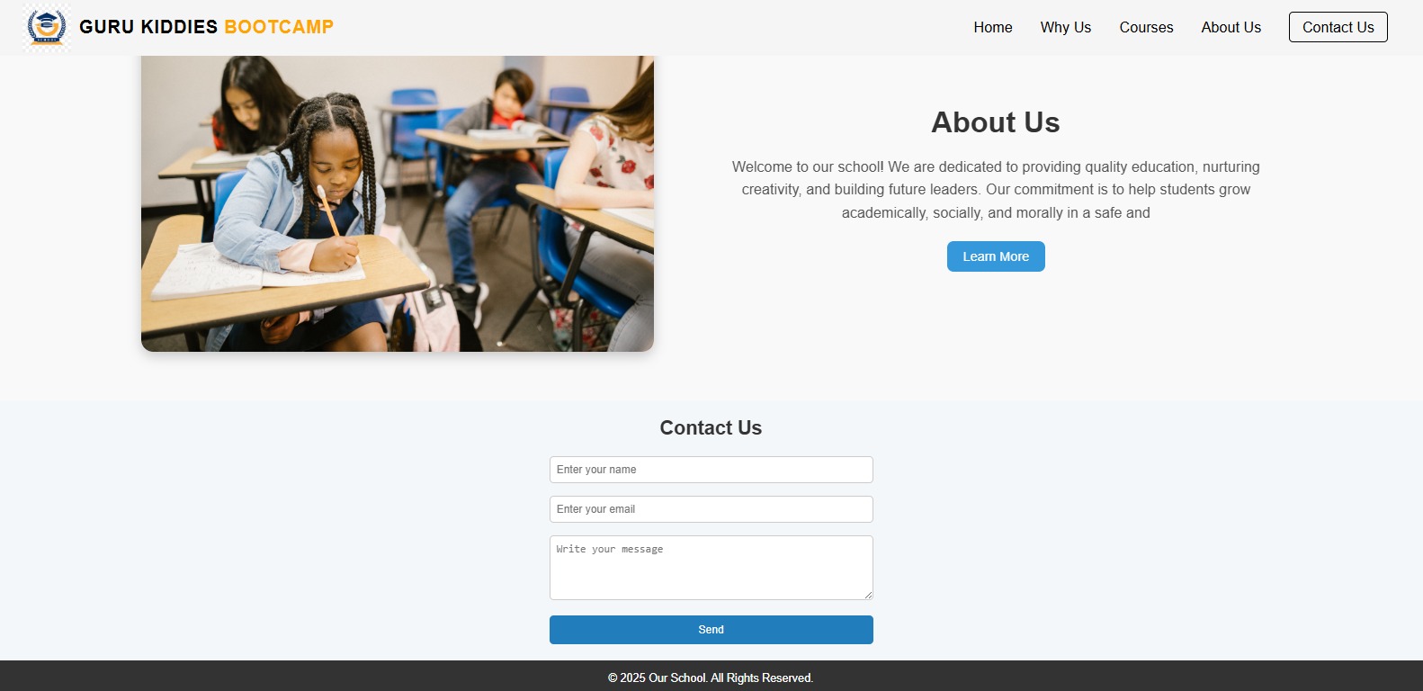 Responsive School Site
